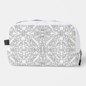 Trousse De Toilette Motif floral gris minimaliste (Recto)