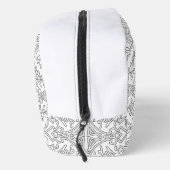 Trousse De Toilette Motif floral gris minimaliste (Droite)