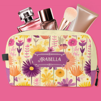 Trousse De Toilette Motif floral moderne en cascade Arabella