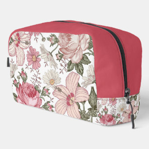 Trousse De Toilette Motif floral vintage avec roses