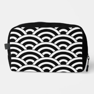 Trousse De Toilette Motif géométrique en arche de style Mid Century Mo