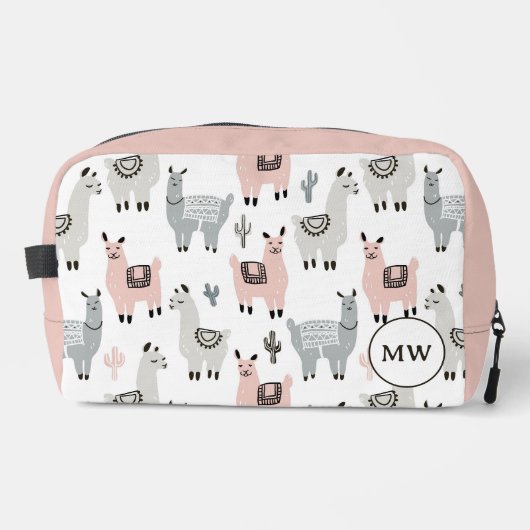 Trousse De Toilette Motif Llamas souriant (Recto)