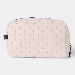Trousse De Toilette Motif minimaliste de fleurs sauvages avec des poin