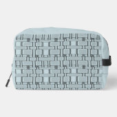 Trousse De Toilette Motif rectangulaire bleu clair neutre (Verso)