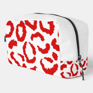 Trousse De Toilette Motif Red Leopard