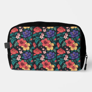 Trousse De Toilette Motif répétitif de fleurs sauvages