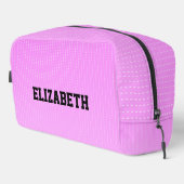 Trousse De Toilette Motif rose points blancs (Coin droit)