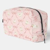 Trousse De Toilette Motif Ruban Rose Hedwig (Coin droit)