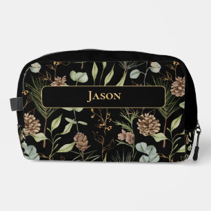 Trousse De Toilette Motif rustique élégant avec nom
