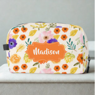 Trousse De Toilette Motif sans couture de feuillage moderne mignon ave