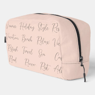 Trousse De Toilette Mots de vacances d'été moderne pêche pâle