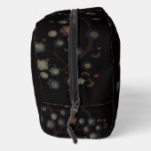 Trousse De Toilette Multi-Colored Flowers On Black (Droite)