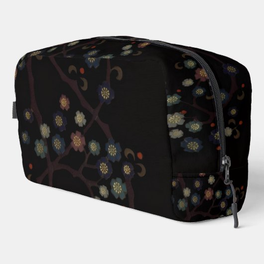 Trousse De Toilette Multi-Colored Flowers On Black (Coin droit)