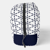 Trousse De Toilette Navy Blue Geometric Pattern on White (Droite)