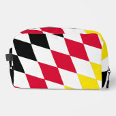 Trousse De Toilette Noir rouge jaune Bavaria Motif Drapeau Diamant (Recto)
