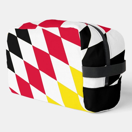 Trousse De Toilette Noir rouge jaune Bavaria Motif Drapeau Diamant (Coin gauche)