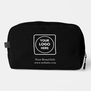 Trousse de toilette noire Logo d'entreprise mode