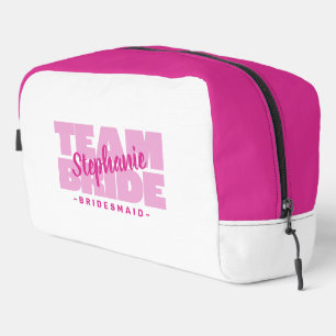 Trousse De Toilette Nom de la fête de mariée de l'équipe Mariée
