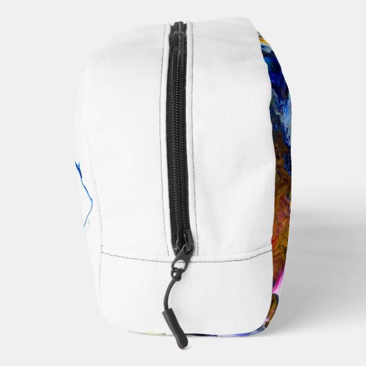 Trousse De Toilette Nom de l'agate d'art fluide Abstrait bleu (Droite)