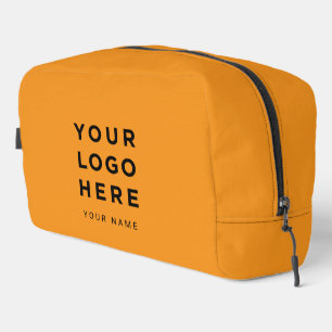 Trousse De Toilette Nom de logo d'entreprise Orange Instagram Voyage