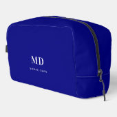 Trousse De Toilette Nom des initiales du monogramme bleu marine (Coin droit)