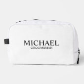 Trousse De Toilette Nom du Groomsman Personnalisé Classique (Recto)