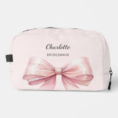 Trousse De Toilette Nom élégant de l'arc rose (Recto)