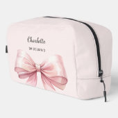 Trousse De Toilette Nom élégant de l'arc rose (Coin droit)