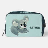 Trousse De Toilette Nom et texte personnalisés Koala (Verso)
