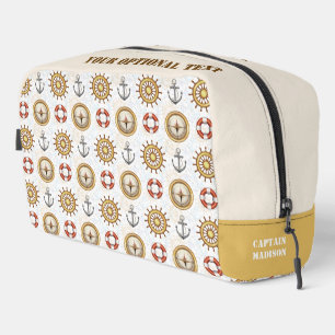Trousse De Toilette Nom et texte personnalisés Motif nautique