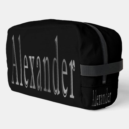 Trousse De Toilette Nom Grey Alexander, (Coin gauche)