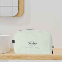 Nom initial du monogramme vert Sage