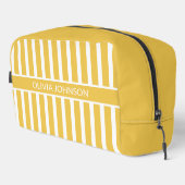 Trousse De Toilette Nom Personnalisable Jaune d'été (Coin droit)