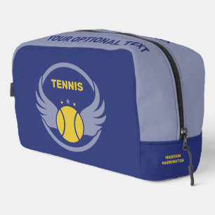 Trousse De Toilette Nom personnalisé Boule de tennis avec ailes