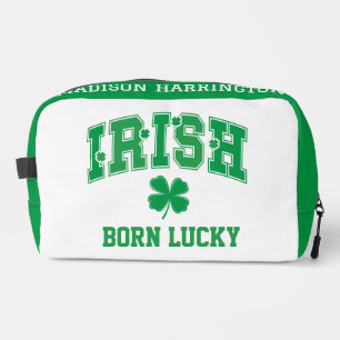 Trousse De Toilette Nom personnalisé Irish Born Lucky