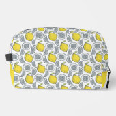 Trousse De Toilette Nom personnalisé Motif citron (Recto)