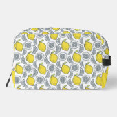 Trousse De Toilette Nom personnalisé Motif citron (Verso)