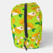 Trousse De Toilette Nom personnalisé perles orange sur vert (Droite)