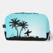 Trousse De Toilette Nom personnalisé Plage Surfer (Recto)