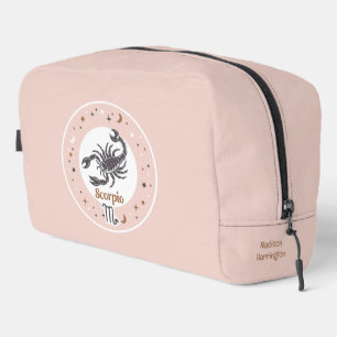 Trousse De Toilette Nom personnalisé Scorpion SIGNE Zodiaque