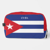 Trousse De Toilette Nom personnalisé & Texte Cuba Indicateur (Recto)