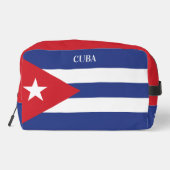 Trousse De Toilette Nom personnalisé & Texte Cuba Indicateur (Verso)