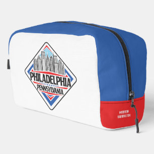 Trousse De Toilette Nom personnalisé / Texte Philadelphie Pennsylvanie