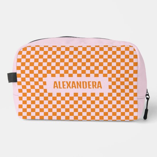 Trousse De Toilette Nom Pink Orange Bachelorette (Recto)