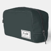 Trousse De Toilette Nostalgie américaine Classique Simple Minimal Vert (Coin droit)