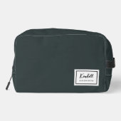 Trousse De Toilette Nostalgie américaine Classique Simple Minimal Vert (Verso)