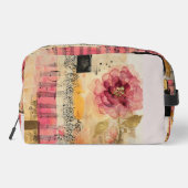 Trousse De Toilette Notes de musique et de fleurs roses (Verso)