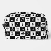 Trousse De Toilette Notes musicales et instruments sur le carré (Recto)