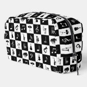 Trousse De Toilette Notes musicales et instruments sur le carré (Coin droit)