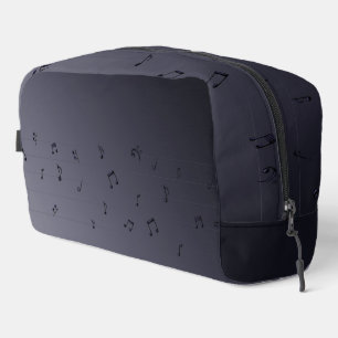 Trousse De Toilette Notes musicales Ombre foncé gris
